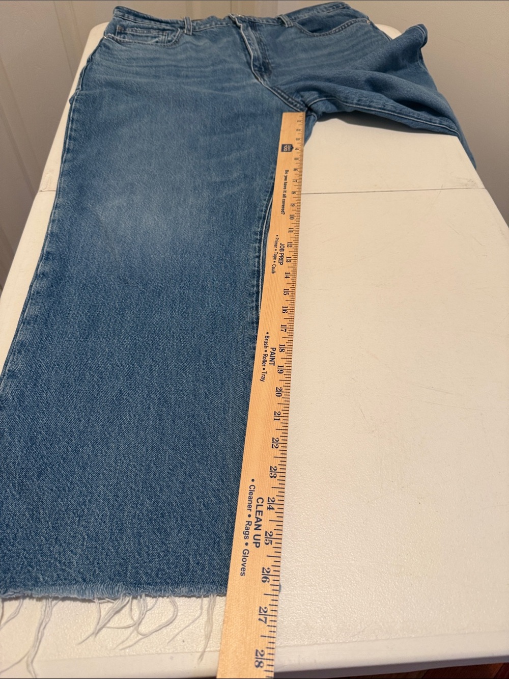 Frame Le Jane Crop Raw Hem Most sought after Jean 32W Best Selling Autumn Ready - Picture 11 of 13